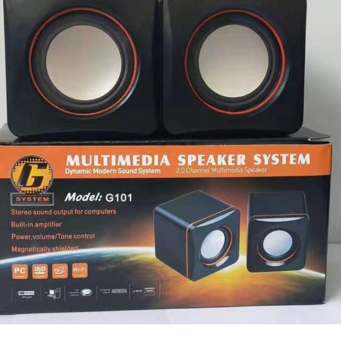 ➤ Speaker Mini Multimedia System G101 For PC Laptop HP ☊
