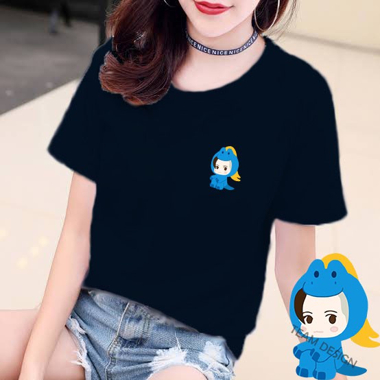 YOURSTYLE1119 - KAOS KARAKTER BLUE REX DINO BAJU KAOS WANITA DISTRO UNISEX OVERSIZE JUMBO KEKINIAN