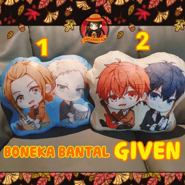 Boneka bantal anime given