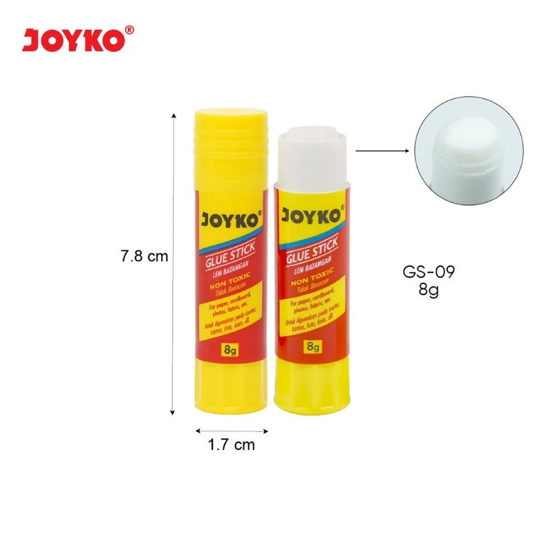 

GLUE STICK LEM KERTAS BATANG JOYKO GS-09 8 GRAM
