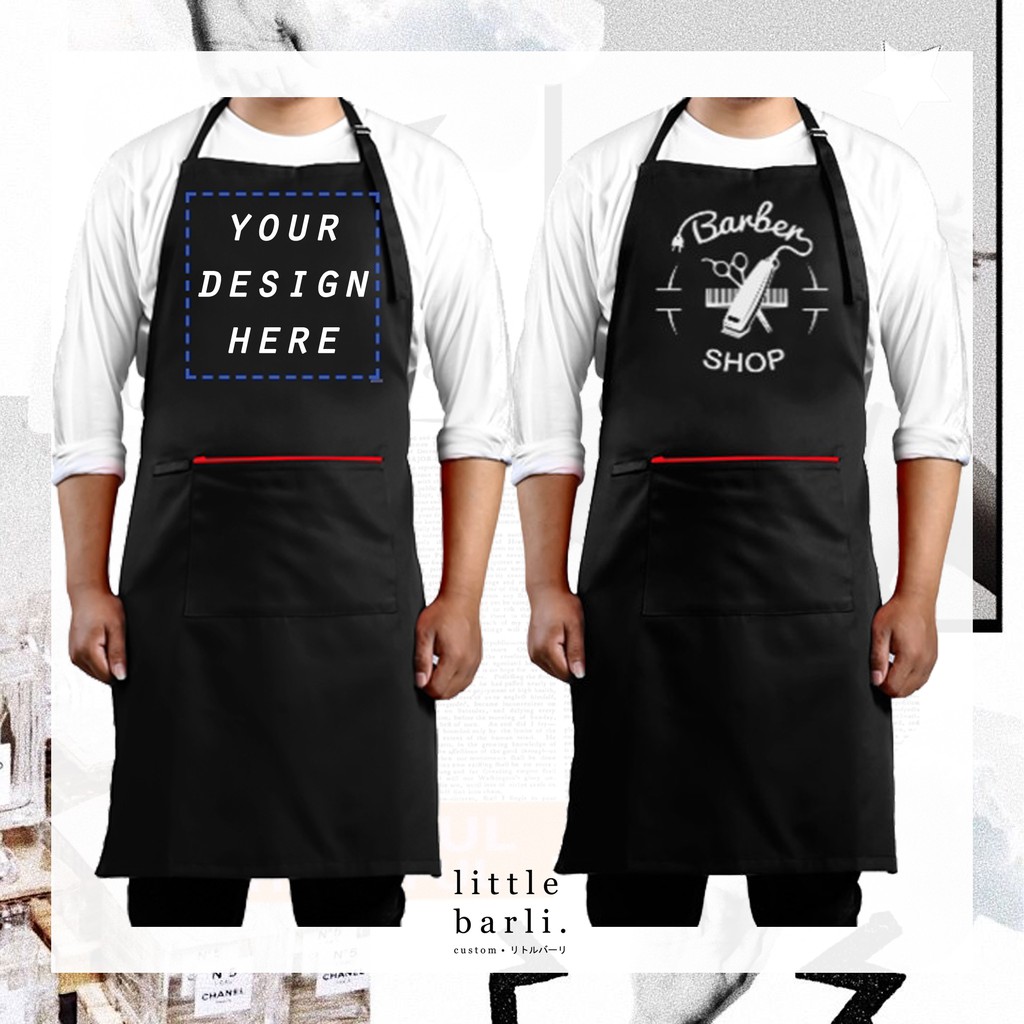 Celemek Apron Custom Celemek Apron Barbershop  Custom 