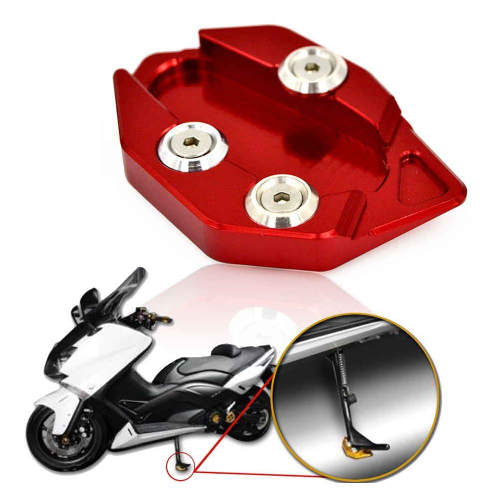 Populer Foot Extension Magnifying Pad Aksesoris Motor Side Stand Penyangga Kaki Side Kick Stand Untuk Yamaha T-MAX530 08-14