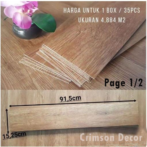 Lantai Vinyl 2MM Harga Per Box