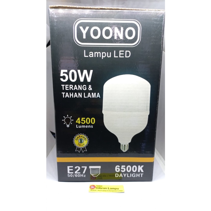 Lampu LED Yoono 50w - Bohlam LED Bulb 50 Watt - Promo Lampu LED Murah