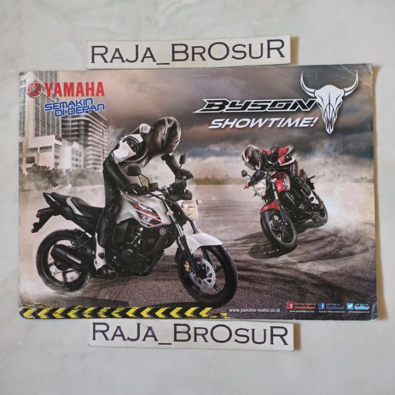 Poster brosur katalog flyer Yamaha Byson Karburator Karbu 2013