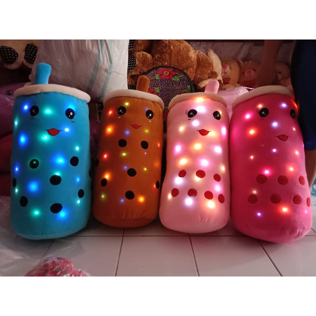 BISA COD | Boneka boba super jumbo viral tiktok menyala / boneka boba led / boba brown sugar besar