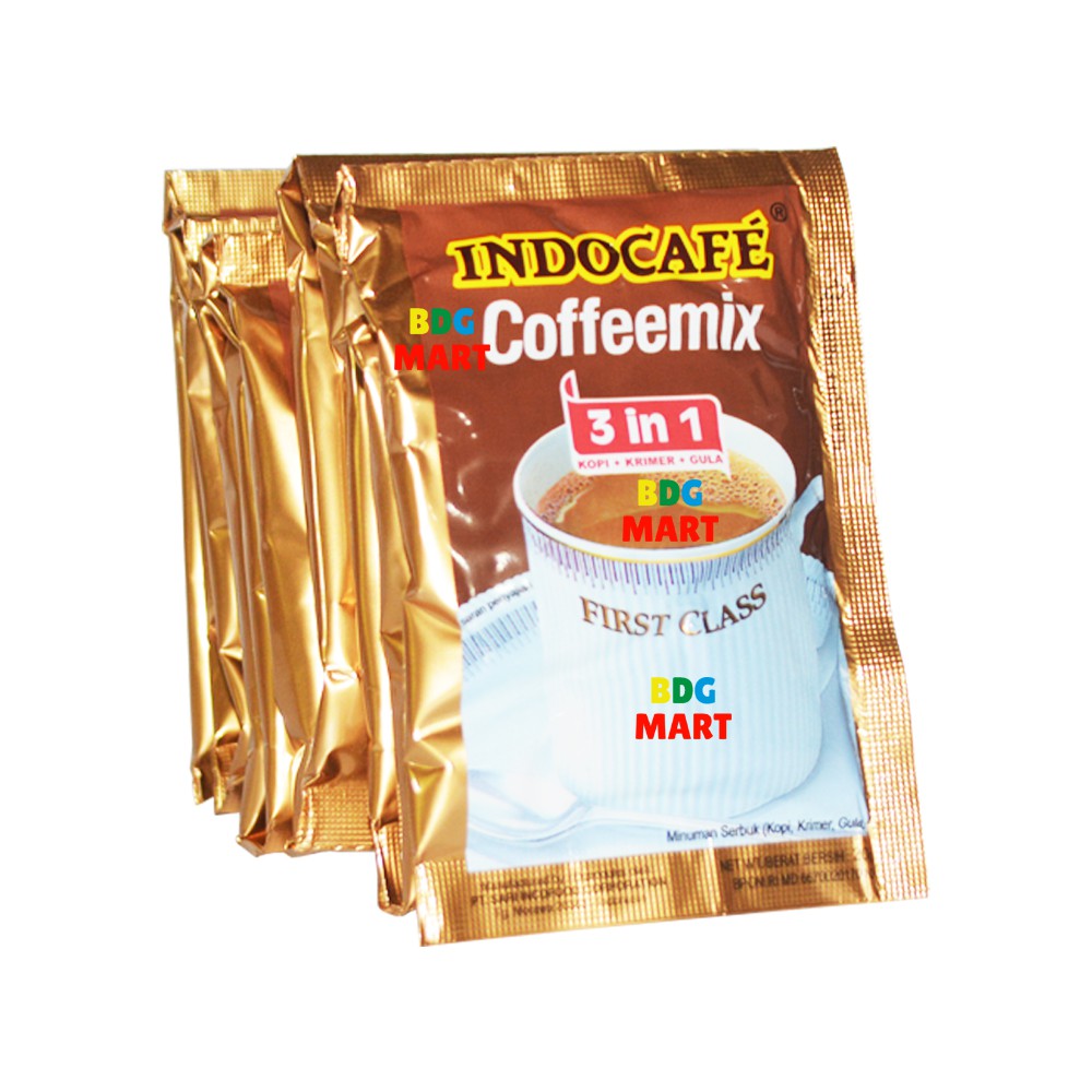 

RENCENG Indocafe Coffeemix 3in1 Minuman Bubuk Kopi Instan First Class Paling Nikmat - 10pcs x 20gr