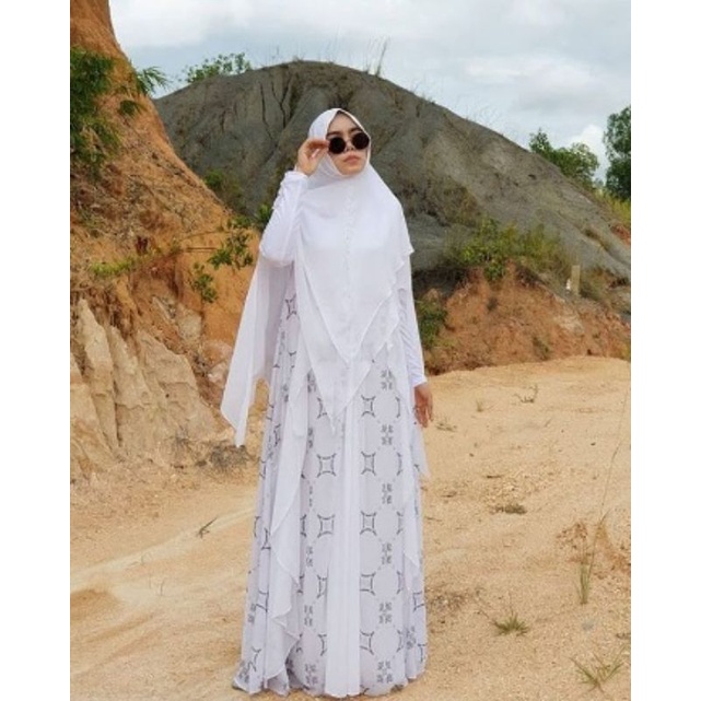 Gamis Putih, Gamis Umroh, Gamis Haji, Gamis Syari Putih, Gaun pengantin muslimah