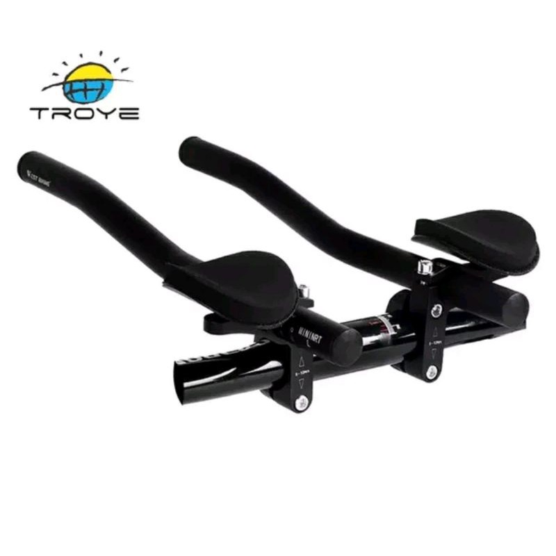 Aerobar Handlebar Dropbar Drop bar TT rest extension west biking alloy vusion profile  sandaran siku