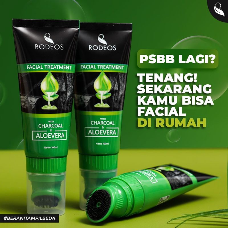 Rodeos Facial Treatment - Sabun Muka untuk Kulit Cerah Bebas Minyak Komedo Kusam &amp; Jerawat