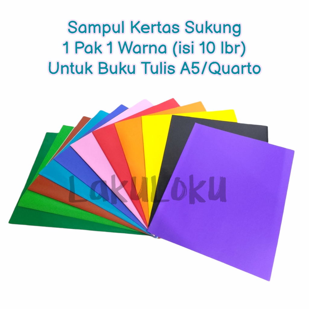 Jual Sampul Warna Kertas Sukung 1 Pak 1 Warna isi 10 lembar Untuk