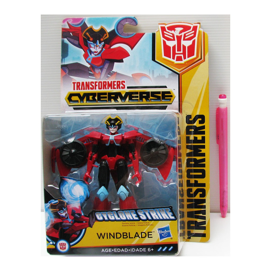 Hasbro Transformers CyberVerse WindBlade Cyclone Strike Warrior Class Action Attackers