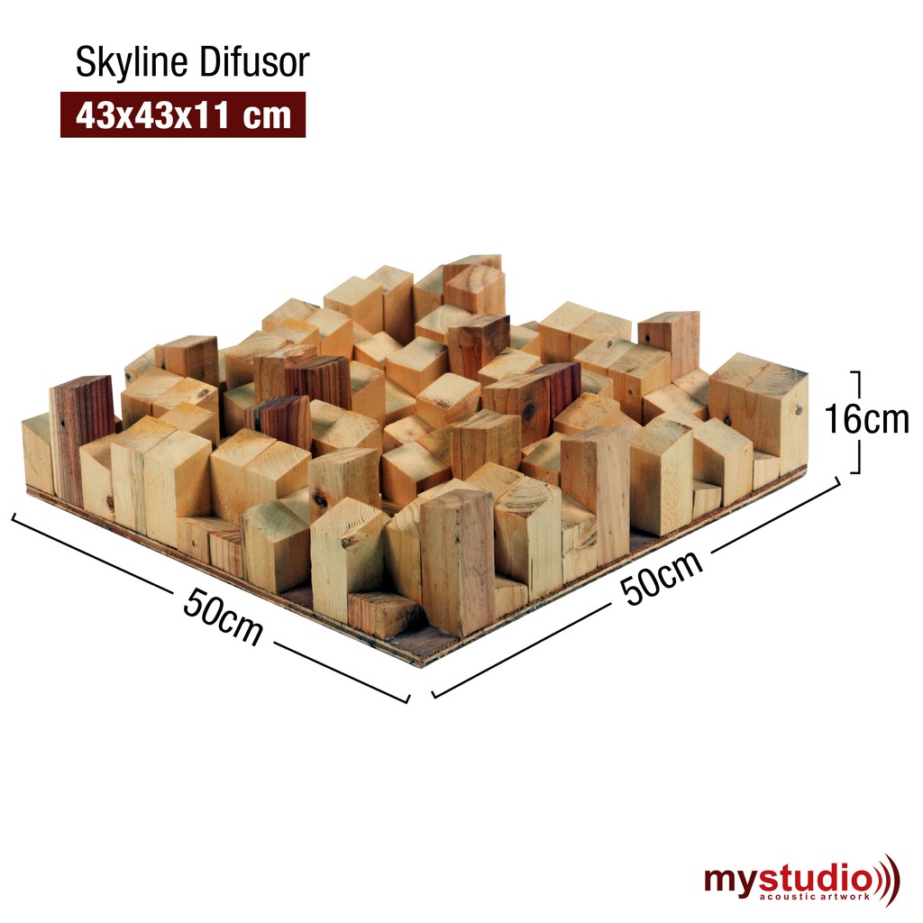 Panel Skyline Diffuser | Panel Akustik