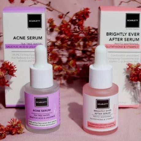 SCARLETT WHITENING SERUM BRIGHTLY - SERUM ACNE SCARLETT BY FELICIA - BRIGHTLY