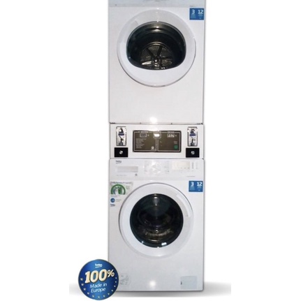 BEKO Stacked Coin Washer & Dryer 11 Kg