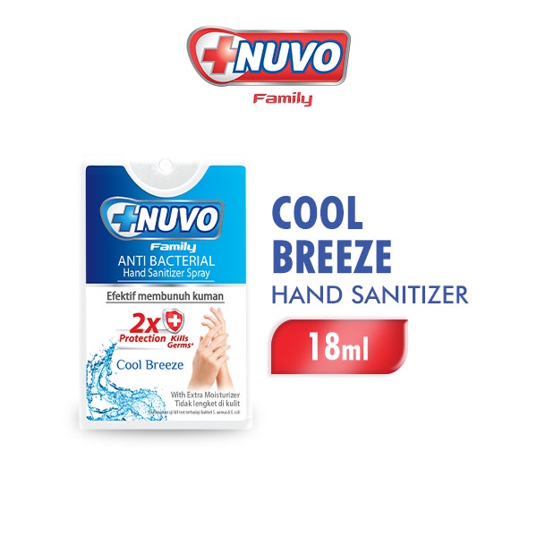 Nuvo Hand Sanitizer Spray Cool Breeze 18 ml