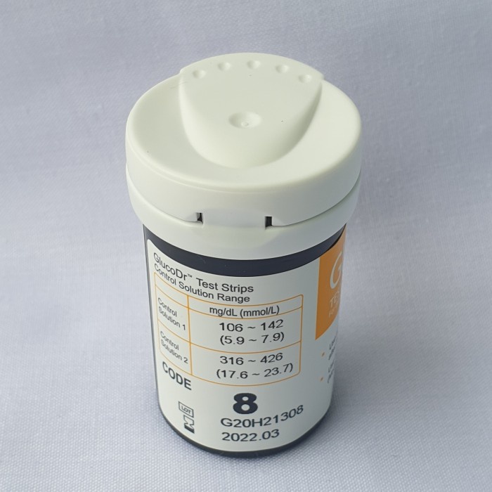 Strip gluco dr code 8 / stik gluco dr code 8 / refill strip gluco dr