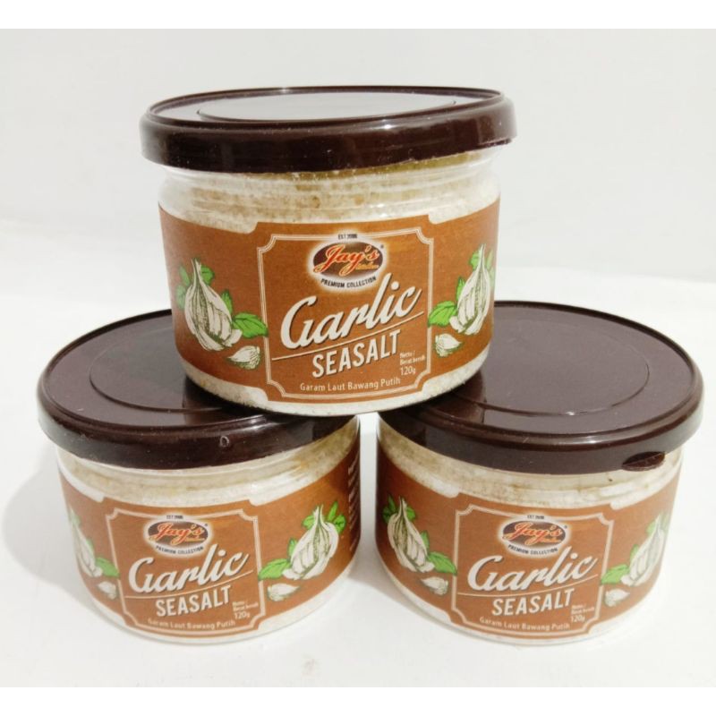 

Jay's Garlic Salt 120gr/Garam Laut Bawang Putih/Khas Indonesia/Bali