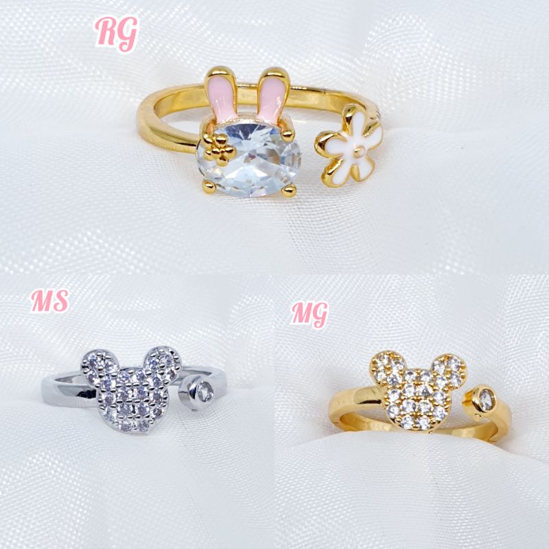 Cincin anak Remaja new fashion korea uniq rabbit all size