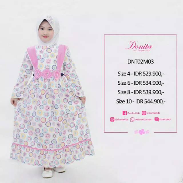 Baju muslim anak merek donita