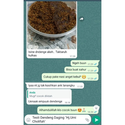 DENDENG DAGING SAPI &quot;HJ UMI CHOLIFAH&quot; / DENDENG RAGI HALAL