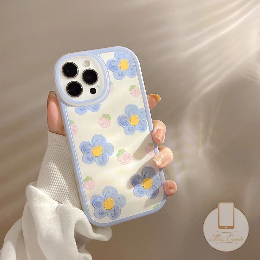 Xiaomi Redmi Note11 8 9 9S Pro Note10 11 Pro Max Plus Redmi 12C 10C 9A 9 10 9T 9C NFC Mi POCO M3 F4 K40s POCO X3 NFC Pro INS Lukisan Minyak Fresh Flower Shockproof Soft Case