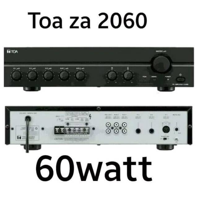 Ampli TOA ZA-2060.ORIGINAL.60WATT.garansi TOA