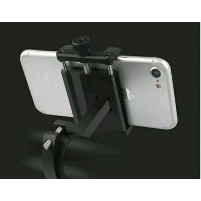 Holder HP Motor full besi keseluruhan besi original oncebok Handphone Metal Sepeda Holder Universal bayar ditempat