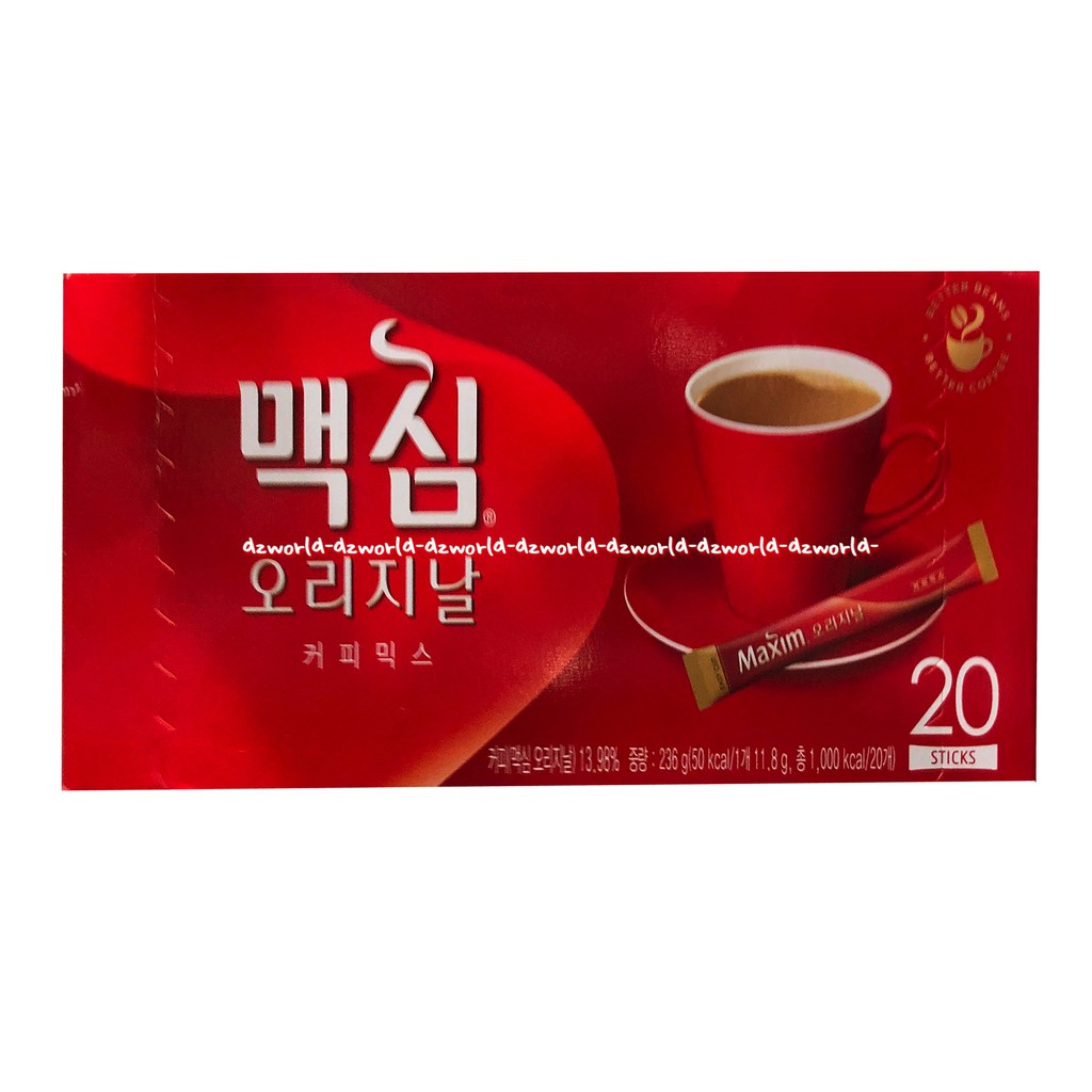 Maxim Original Coffee Mix 20Sticks Kopimix Maxim Kopi Instan White Gold Maksim