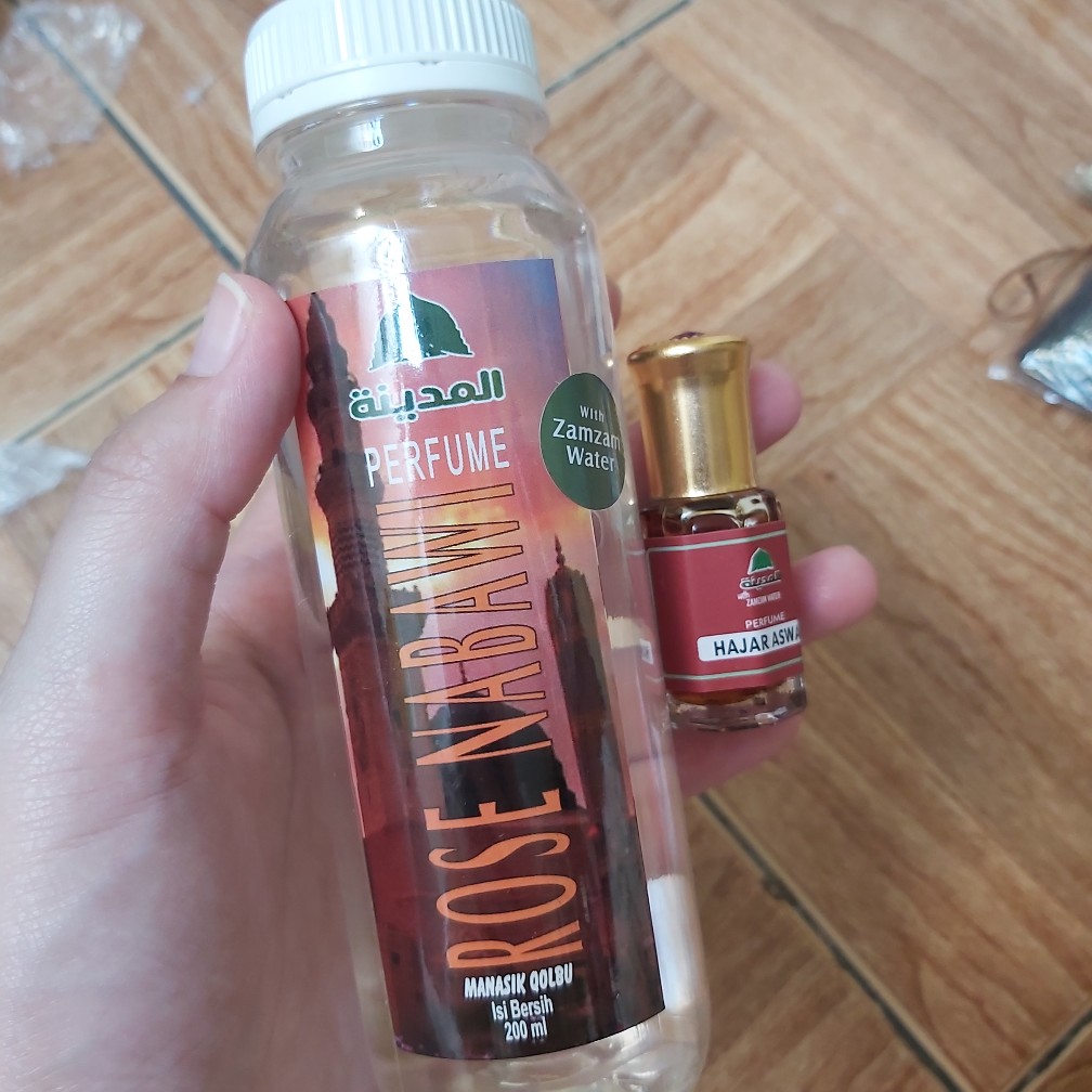 Al Madinah Refill Parfum Rose Nabawi Al Rawda Kiswah Hajar Aswad 200ml