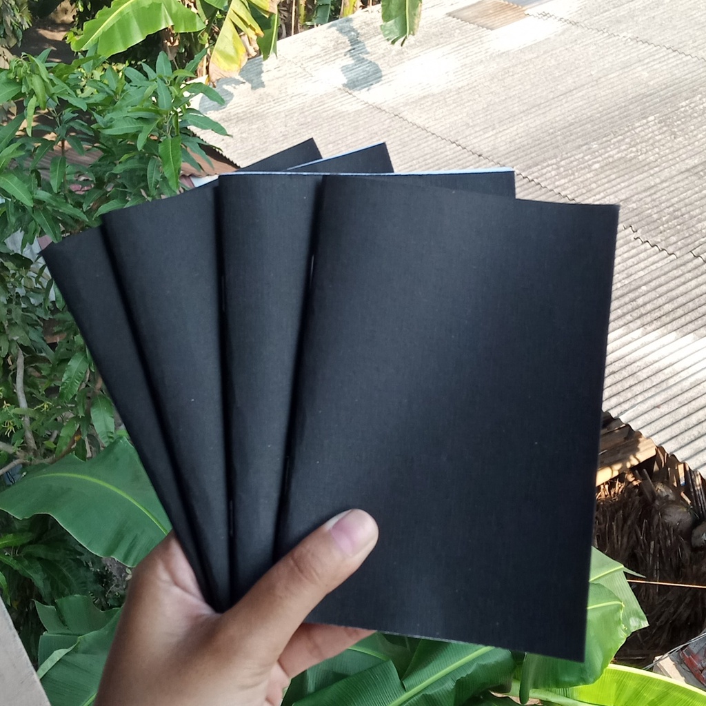 

Vintage Black Notes Uk. A5 & A6 - Blanknotes | Buku Catatan Polos