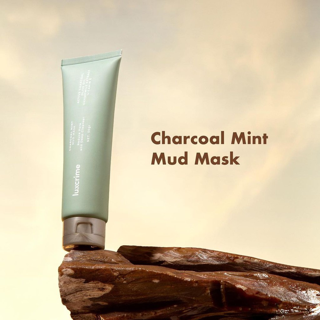 LUXCRIME Charcoal Mint Mud Mask 70g