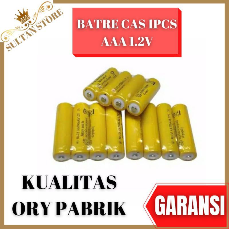 Baterai Batre Cas Buat Mainan Batre Cas Tamiya Ukuran AA 1.2V