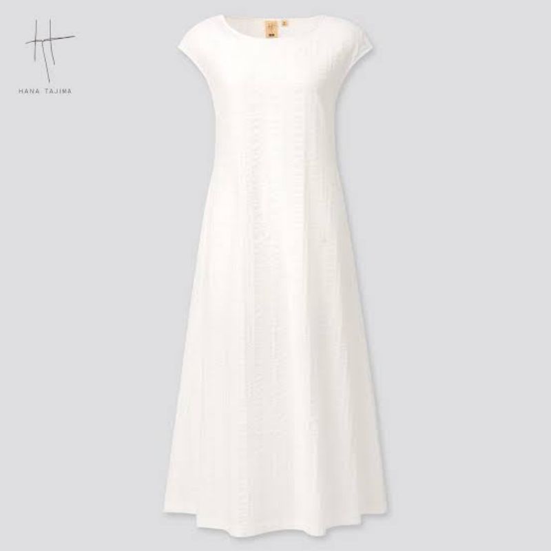 UNIQLO [ORI] Gaun Panjang Katun Dobby