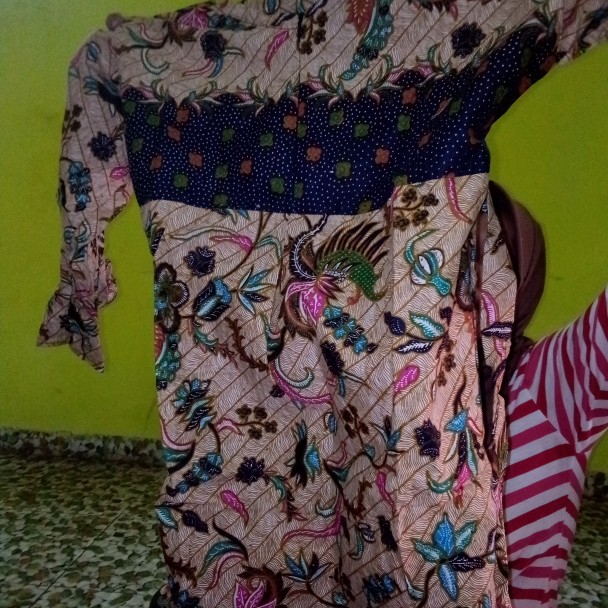 Ms Gamis Batik Sriwedari Maxi Bumil/busui Katun Sogan