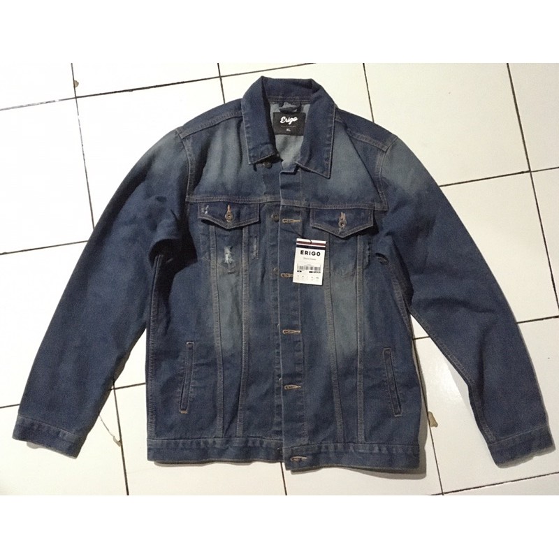 jaket jeans erigo original XL