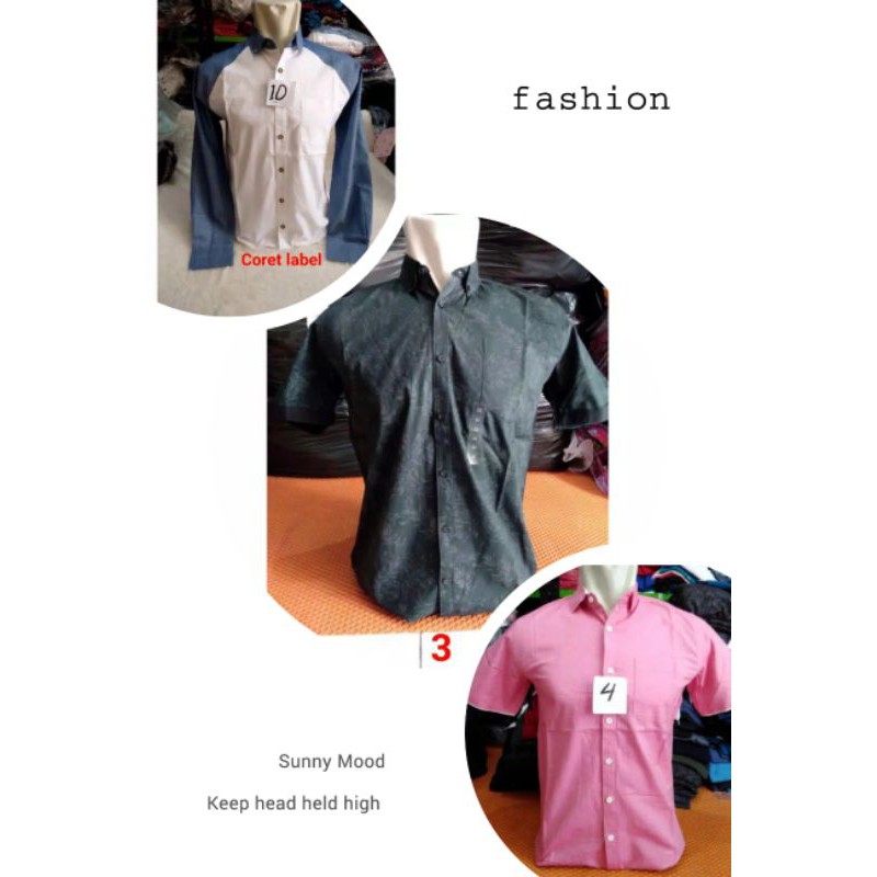 Kemeja pria / Kemeja Pria Lengan Panjang Kasual Polos details