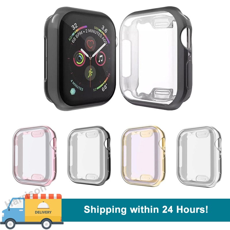 Case Pelindung Layar Bahan Tpu Untuk Apple Watch 6 Se 5 4 3 2 1 42mm 38mm 5 44mm 40mm