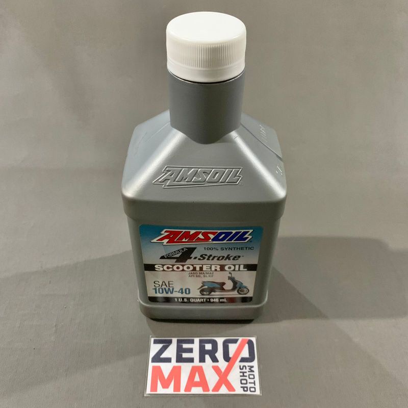 Oli Motor Matic AMSOIL SCOOTER OIL 4T 10W40 100% Synthetic 946ml Original