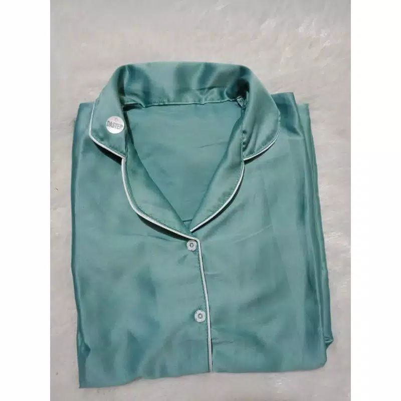 Lover Fashion PP Piyama Satin Polos-Mint