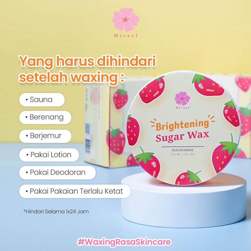 ★ BB ★ MIRAEL Sugar Waxing Kit 210ml | Sugar Wax | Hair Removal Penghilang Bulu | Moisturizing - Brightening - Relaxing - Refreshing - Brown Sugar Milk Tea x Chatime (Limited Edition)