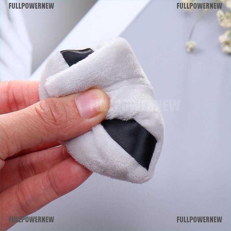 [COD] Mini Triangle Velvet Facial Face Puff Cosmetic Makeup Cotton Satin Puffs Sponge [FLID]