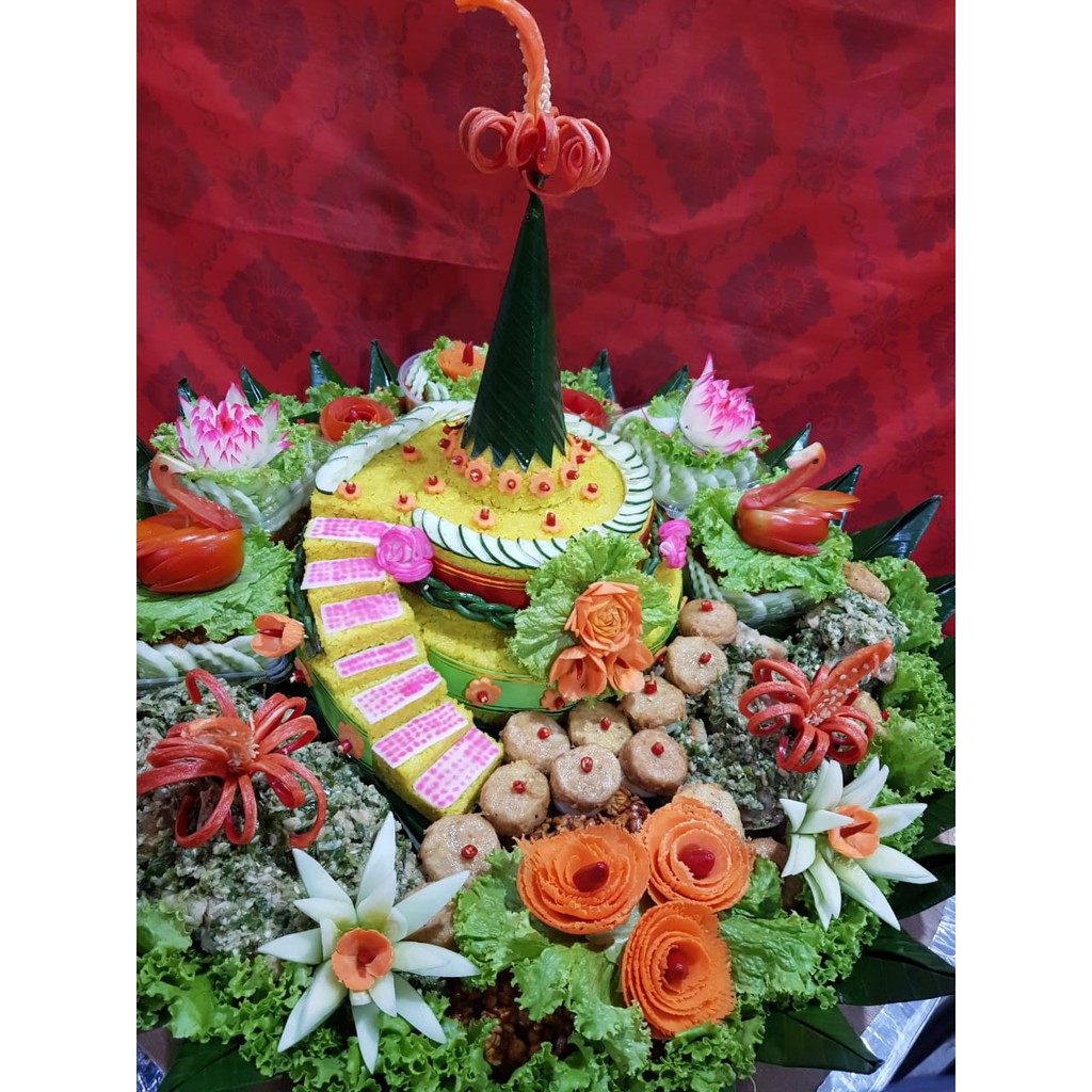 

Nasi Tumpeng Kuning 10 org (45cm)