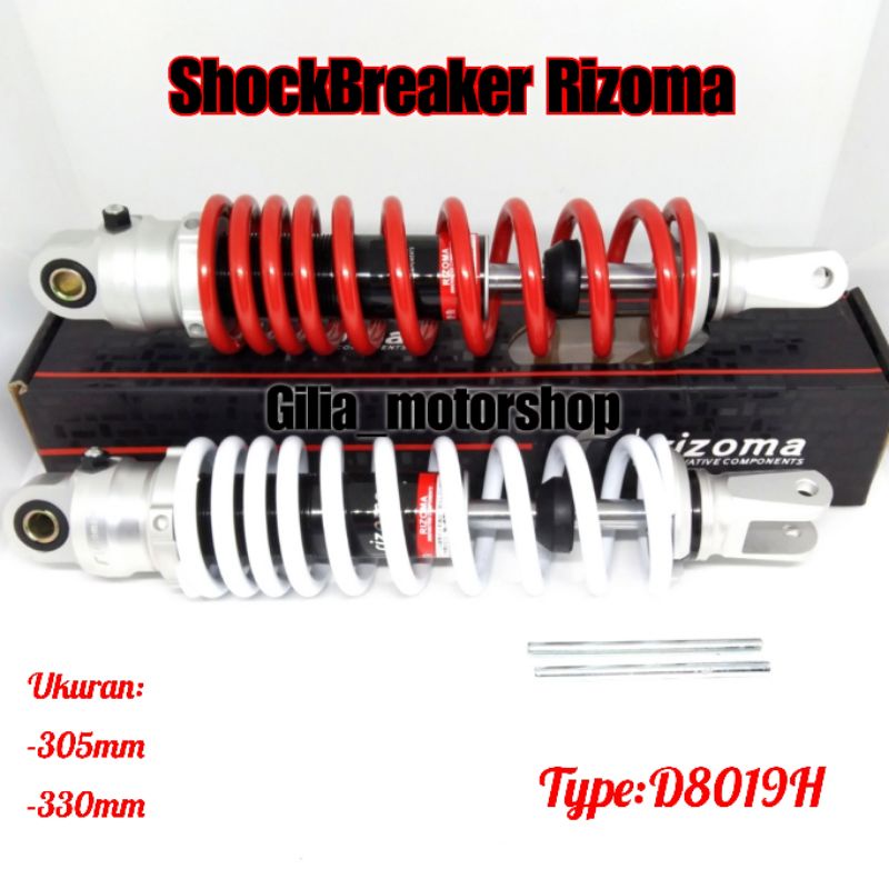 Shockbreaker Skok Belakang Rizoma 305mm&amp;330mm Model Zseries D8019H Vario 110 vario125 /150 Mio Beat Scoopy