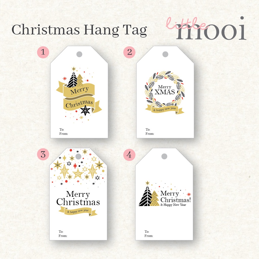 CHRISTMAS HANG TAG/ HANG TAG NATAL/ HANG TAG (MC04)