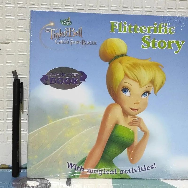 Buku cerita anak NEW LEPAS SEGEL TINKERBELL flitterific story activity book