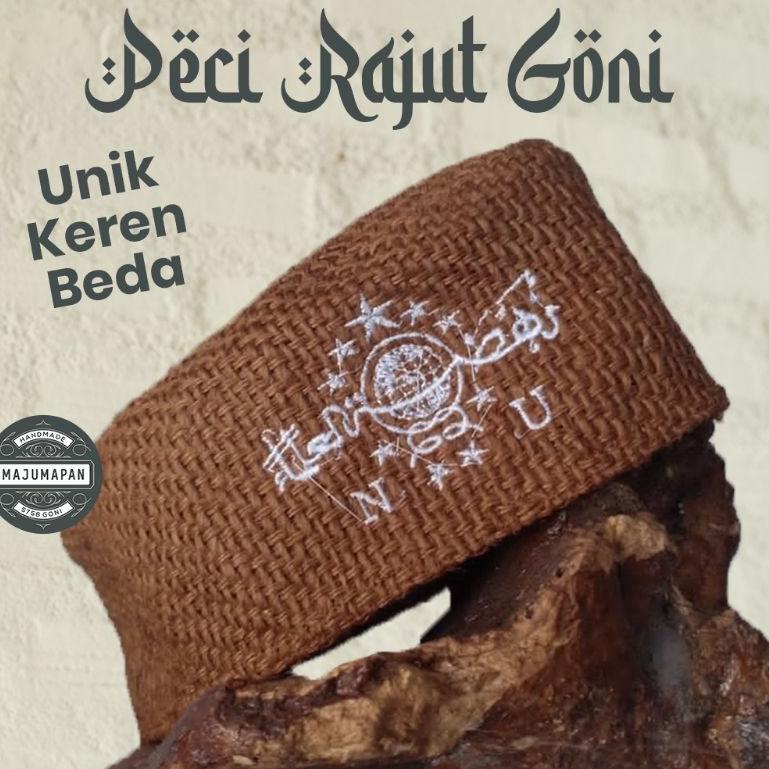 PECI RAJUT GONI MURAH I LOGO NU BORDIR PUTIH ◦ TRA.26Au22ᵁ