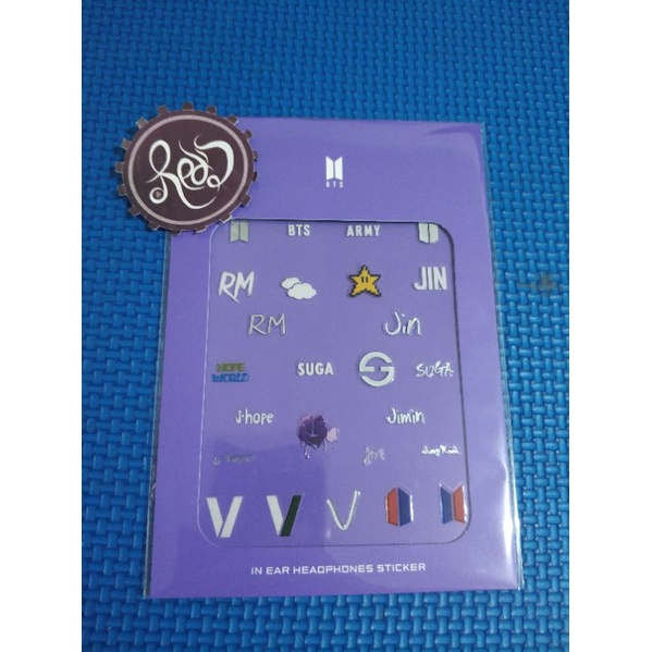 [READY] BTS In Ear Headphones Sticker 001 Hybe Insight