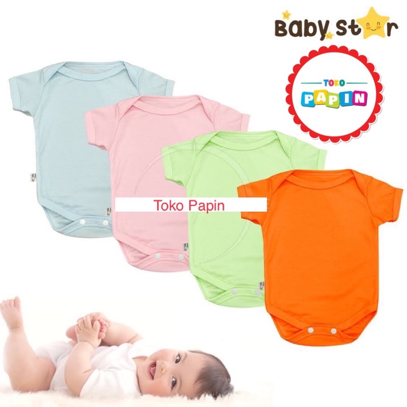 Baju Jumper Bayi Romper Baju Kodok Anak Bayi merek Baby star Bahan Adem Tidak panas lembut