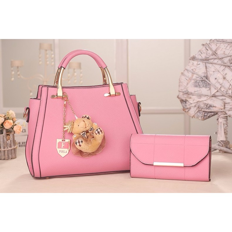 BEST SELLER TAS FASHION WANITA IMPORT - TAS PAKET - K023A 2 IN 1 5 MACAM WARNA